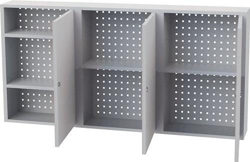BEDRUNKA+HIRTH Hängeschrank H750xB1500xT200mm Vollblechtüren lichtgrau/lichtgrau