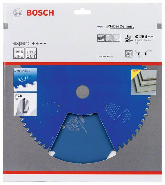 BOSCH Kreissägeblatt Expert for Fibre Cement, 254 x 30 x 2,4 mm, 6