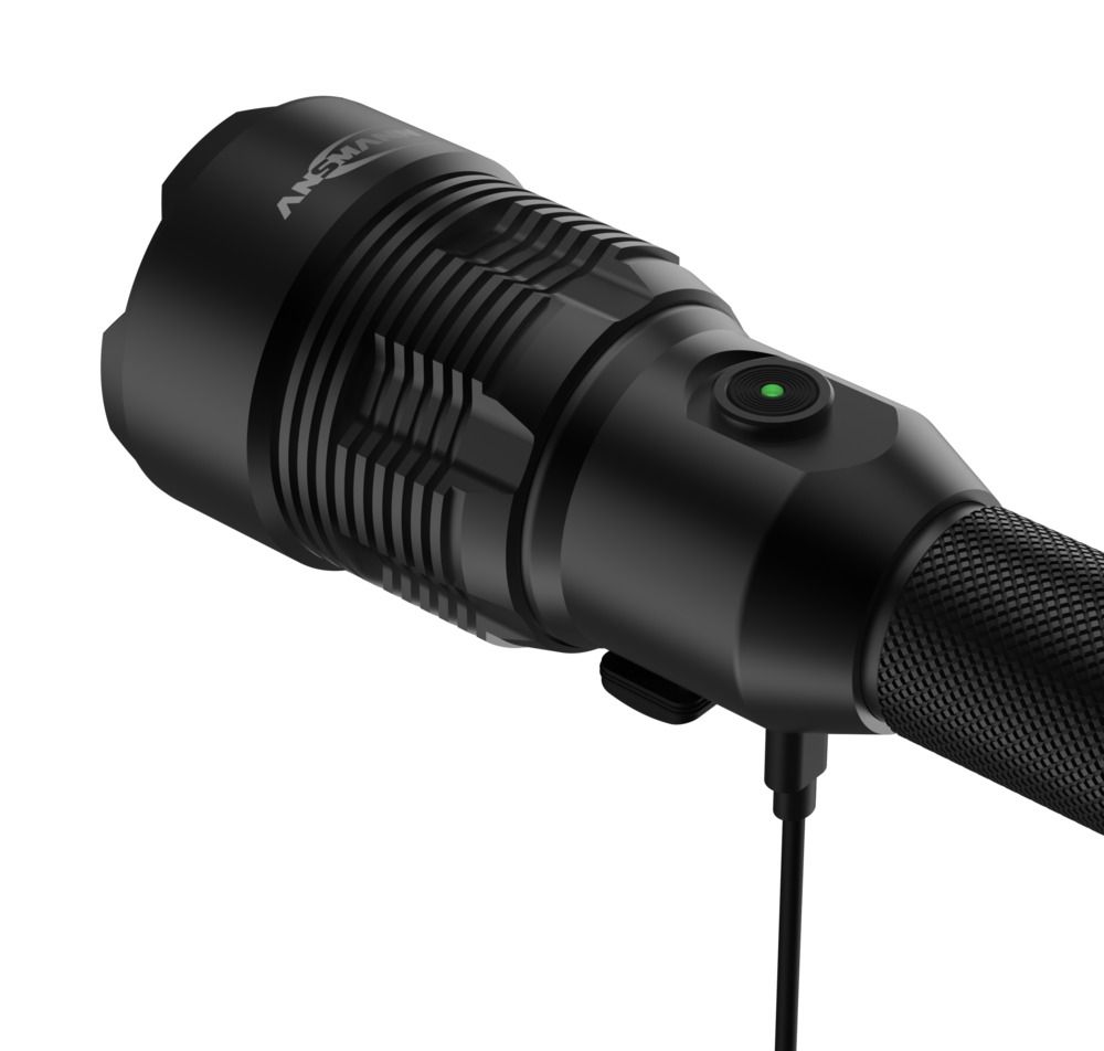 ANSMANN LED Taschenlampe T12000FR wiederaufladbar