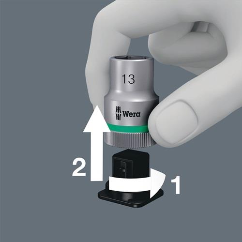 WERA Textilgurt Belt A 9teilig L238xB39mm m.Klettstreifen f.1/4Zoll Nüsse Wera