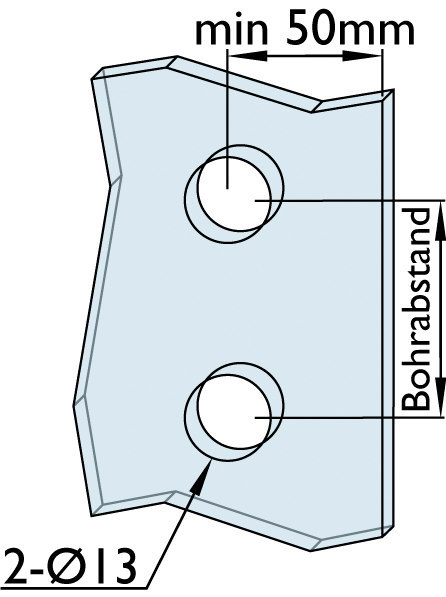 HERMAT Stoßgriff 8043, Edelstahl