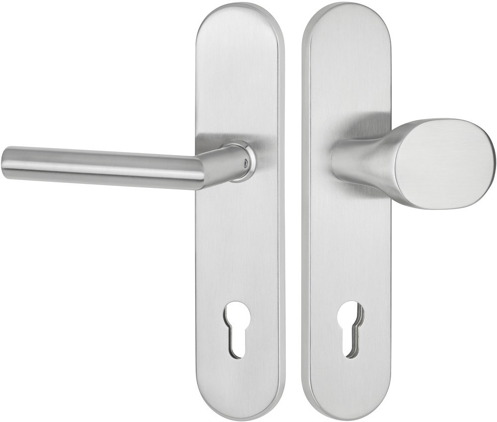 HERMAT Schutz-Wechselgarnitur mit Langschild BASIC 02 1802/2089.SH/3128, Edelstahl