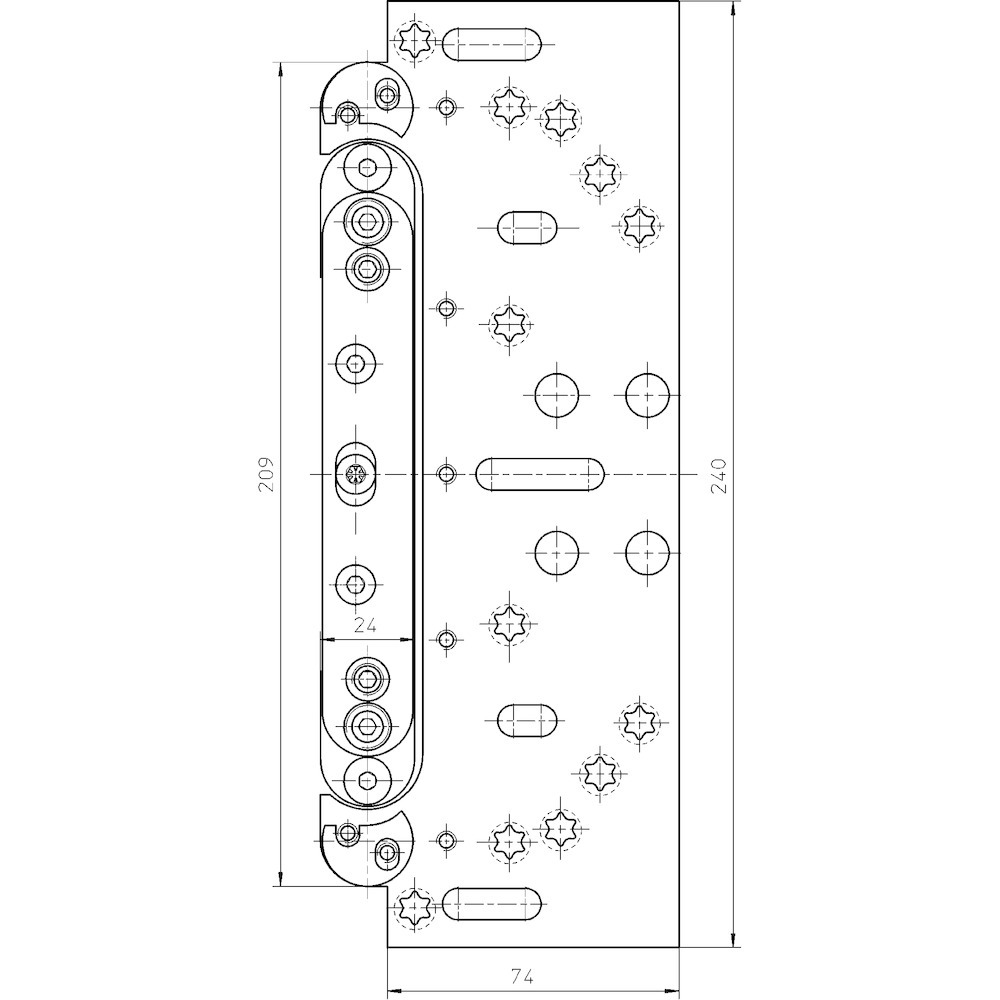 SIMONSWERK Aufnahmeelement VARIANT® VX 2502 3D N