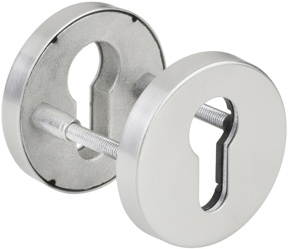HERMAT Paar Schutz-Schlüsselrosette 2073.S, Edelstahl