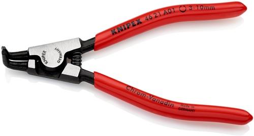 KNIPEX Außensicherungsringzange A 01 f.Wellen D.3-10mm 90Grad gew.pol.L.125mm KNIPEX