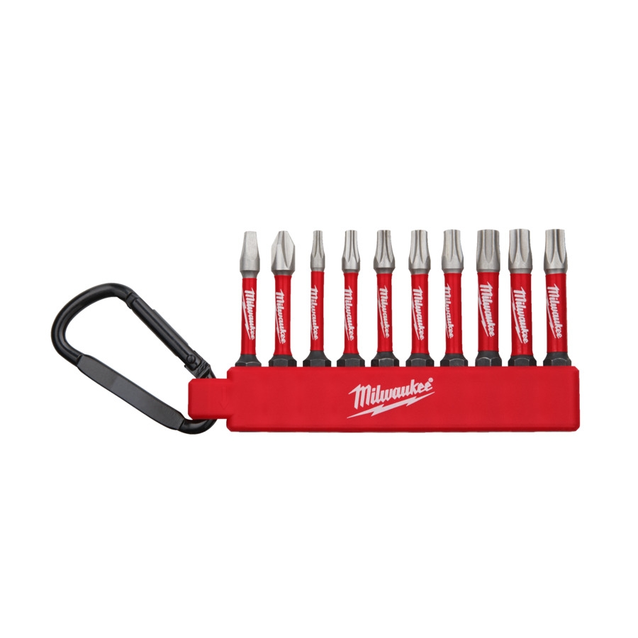 MILWAUKEE 10-teilig PH/PZ/TX SHOCKWAVE Carabiner-Set 1