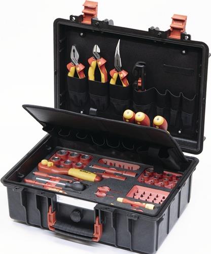 WIHA Werkzeugkoffer L eMobility 62-tlg.Werkzeuge f.Elektrofahrzeuge WIHA
