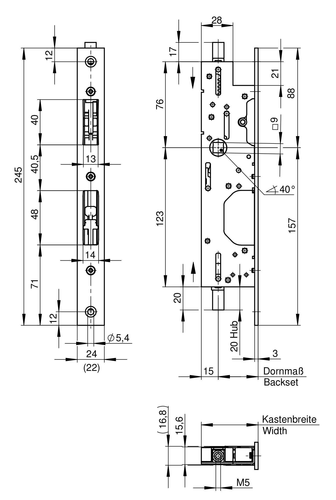 WILKA 7664 Anti-Panik-Gegenkasten für Anti-Panik-Serie 6000 und 7000 WILKA 7664 Anti-Panik-Gegenkasten für Anti-Panik-Serie 6000 und 7000