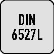 PROMAT Schaftfräser DIN 6527L Typ NF-UNI D.8mm VHM TiAlN 45Grad HB Z.4 lang PROMAT