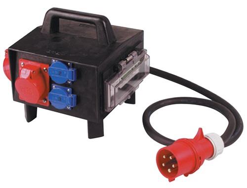 Nordwest Vollgummikleinverteiler CEE-32 A,5-polig 1xCEE 32 A,2xCEE 16 A,3x230V