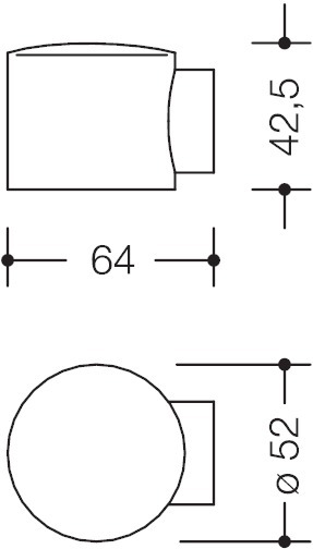 HEWI Bodentürpuffer 615, Polyamid, 615 92