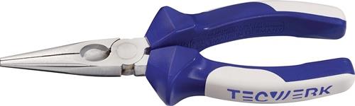 TECWERK Flachrundzange L.160mm flach-rund ger.Mehrkomp.-Hüllen TECWERK