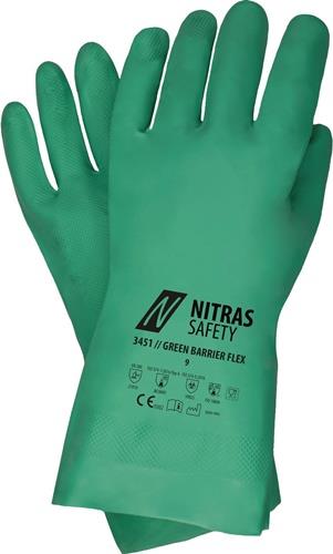NITRAS Chemikalienschutzhandschuhe Green Barrier Flex Gr.9 grün EN 388,EN 374