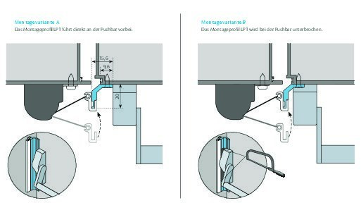 PLANET Montageprofil für Fingerschutz LP1, Aluminium