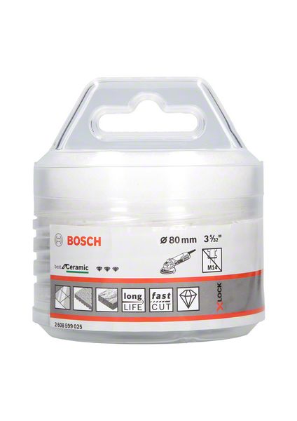 BOSCH Diamanttrockenbohrer X-LOCK Best for Ceramic Dry Speed, 80 x 35 mm