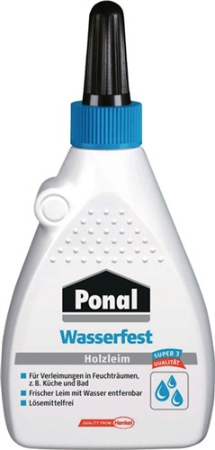 Holzleim Wasserfest/Super 3 550g EN 204: D3 Flasche PONAL