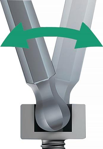 WERA Schraubendreher 352 Gr.4mm Klingen-L.100mm 2K-Griff WERA