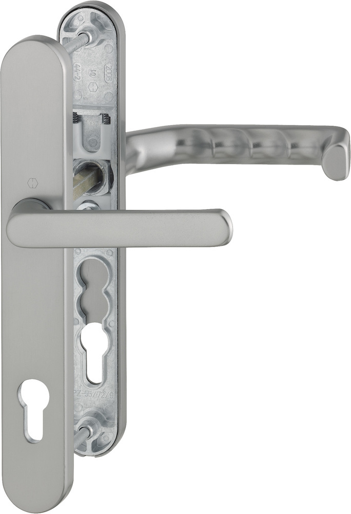 HOPPE® Drückergarnitur mit Schmalschild Liverpool 099KH/3357N/1313G, Aluminium, 2906640