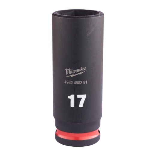 MILWAUKEE 17 x 65 mm SHOCKWAVE Schlagnuss 3/8" lang