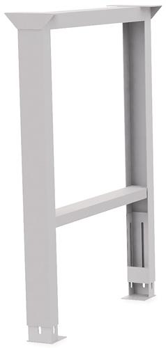 BEDRUNKA+HIRTH Werkbankfuß verstellb.H719-1019xB150mm lichtgrau BEDRUNKA+HIRTH