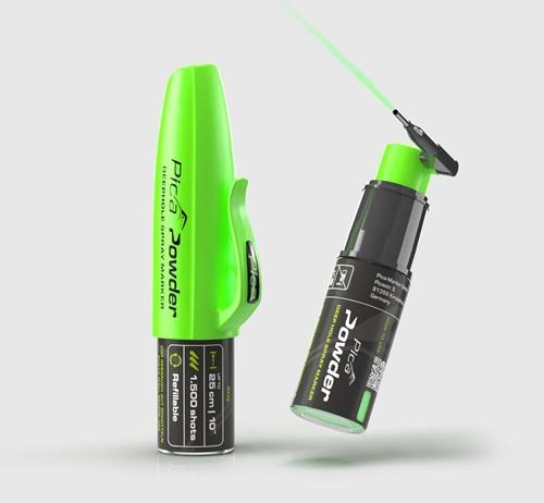 PICA Spray-Marker Powder DeepHole grün-fluoreszierend Inh.20g f.tiefe Bohrlöcher PICA