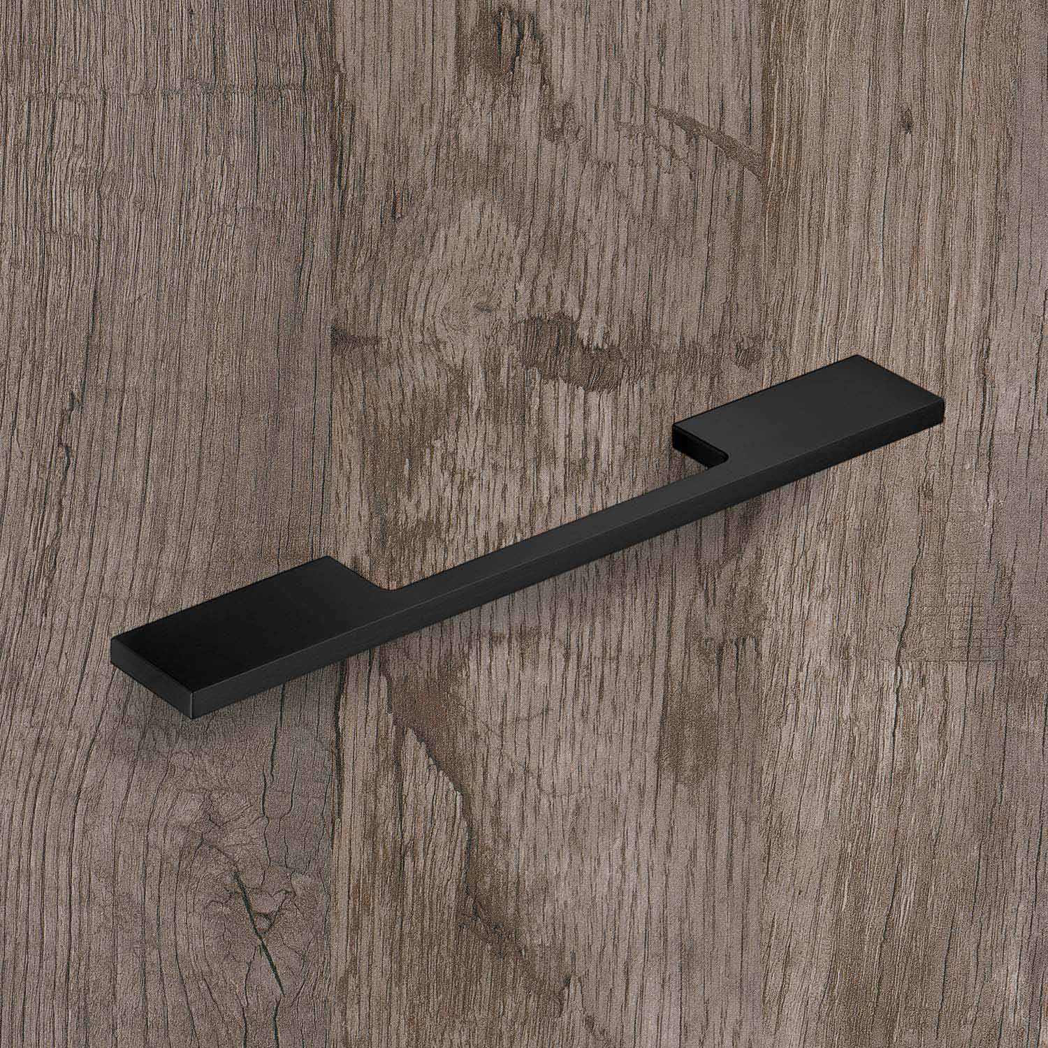 HETTICH Griff Velitra, Bohrabstand 260 / 320 mm, L 372 mm, B 7 mm, H 34 mm, Schwarz matt, 9345462
