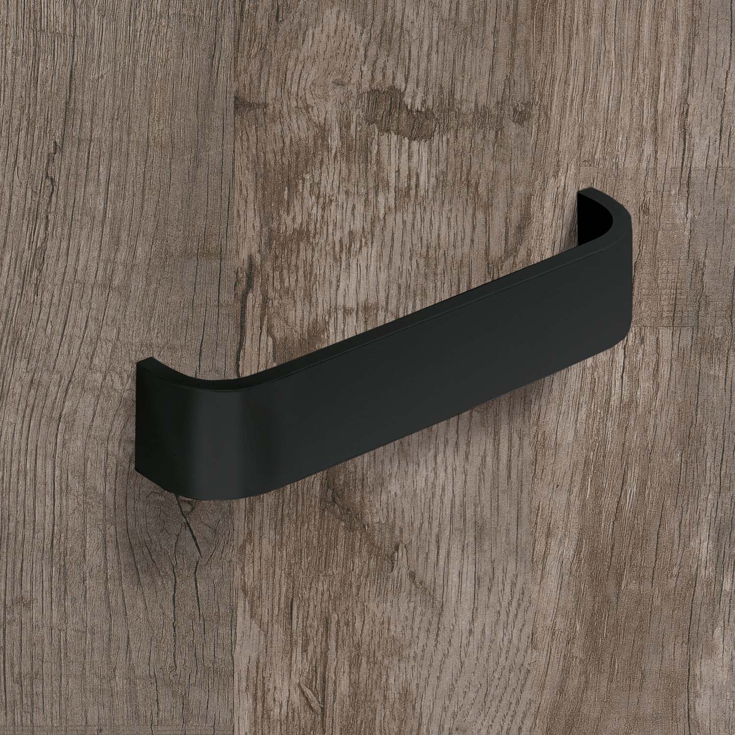 HETTICH Griff Catana, Bohrabstand 192 mm, L 199 mm, B 35 mm, H 38 mm, Schwarz matt, 9345388