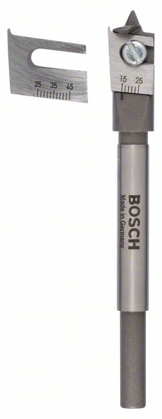 BOSCH Flachfräsbohrer, verstellbar, Sechskant 15 - 45 mm, 25 - 45 mm, 120 mm
