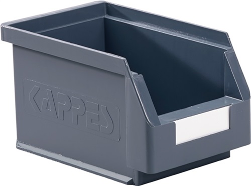 RASTERPLAN Sichtlagerkasten L230xB140xH130mm PE grau RASTERPLAN