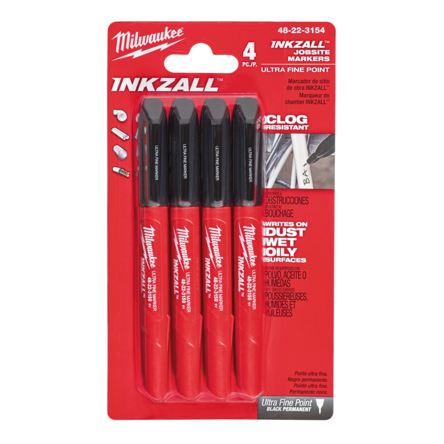 MILWAUKEE schwarz INKZALL Feine Marker