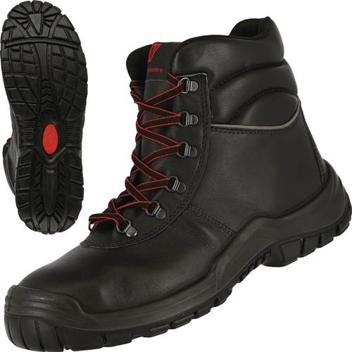 NITRAS Sicherheitsstiefel POWER STEP MID+ Gr.40 schwarz S3 HRO SRC EN20345 Volleder