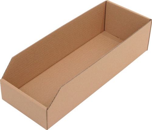 Nordwest Regalkasten L400xB150xH100mm braun 1-wellige Pappe