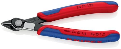 KNIPEX Elektronik-Seitenschneider Super-Knips® L.125mm Form7 Spezialwerkzeugstahl brün.