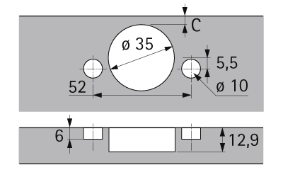 HETTICH Sensys Winkelscharnier W45 mit integrierter Dämpfung (Sensys 8639i W45), vernickelt, 9088072