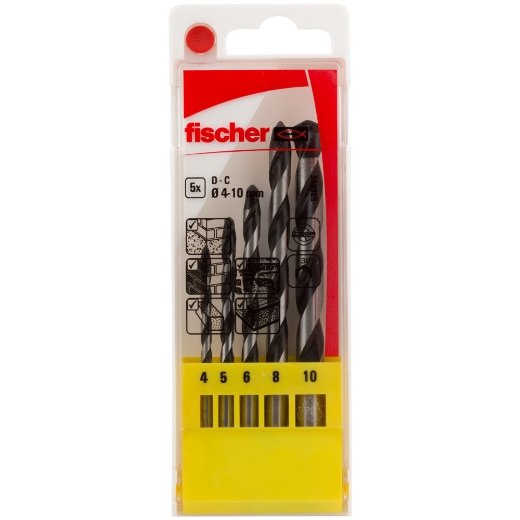 FISCHER Betonbohrer D-C Set 4-10mm P (5)