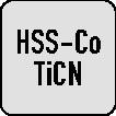 TECWERK Schaftfräser D844 TypN D.5mm Einsatz-L.24mm HSS-Co8 TiCN Weldon Z.4 lang TECWERK