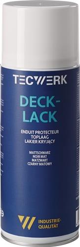 TECWERK Decklack mattschwarz 400ml Spraydose TECWERK