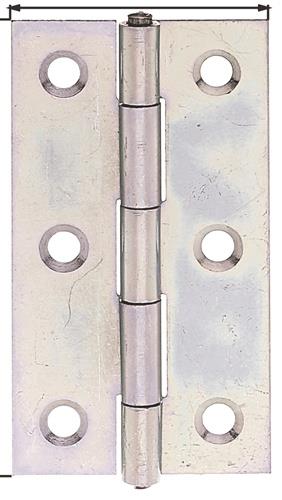GAH Scharnier H.64mm B.34mm S.1,0mm STA sdmverz.schmal GAH