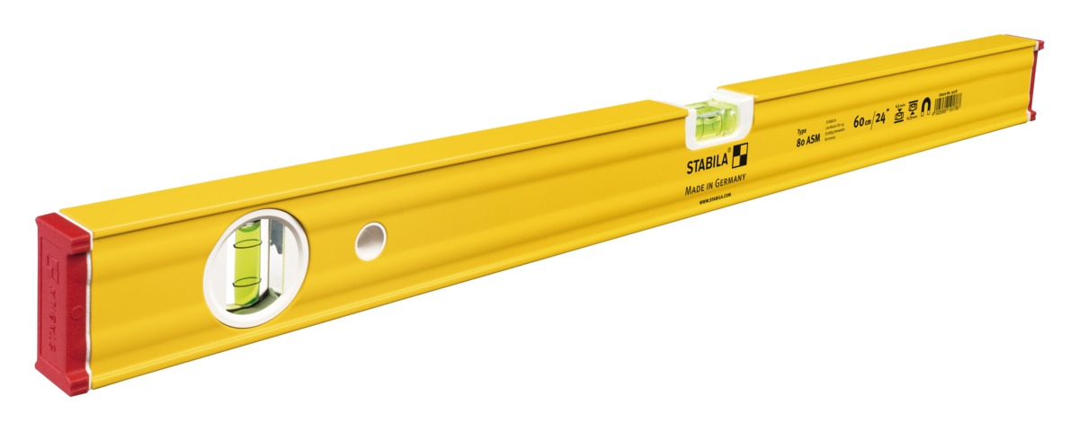 STABILA Wasserwaage Type 80 ASM, 60 cm