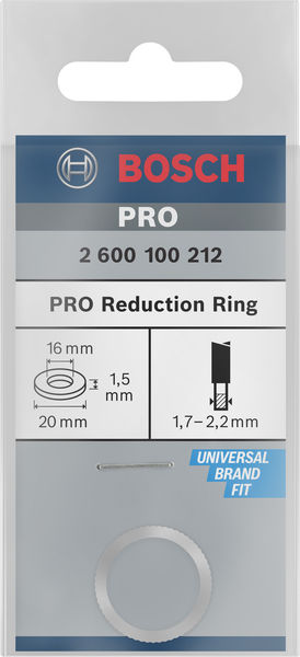 BOSCH Reduzierring für Kreissägeblätter, 20 x 16 x 1,5 mm