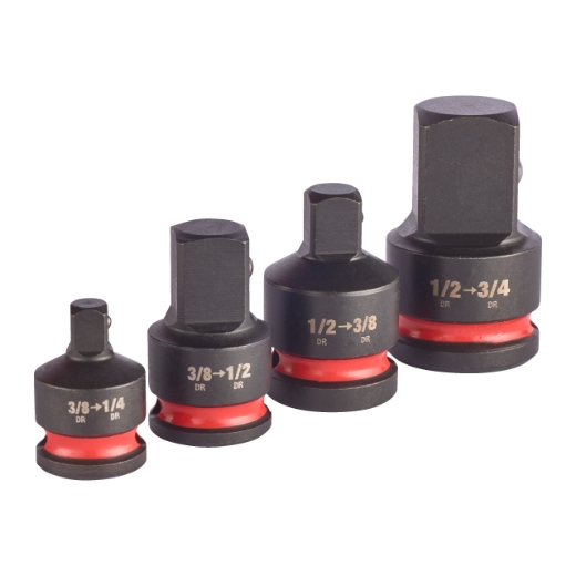 MILWAUKEE 3/8" und 1/2" SHOCKWAVE Adapter Set 4-tlg.