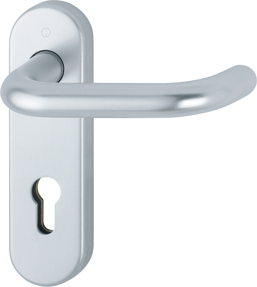 HOPPE® FH Drückergarnitur mit Kurzschild Paris FS-138/353KH, Aluminium, 10725785 HOPPE® FH Drückergarnitur mit Kurzschild Paris FS-138/353KH, Aluminium, 10725785