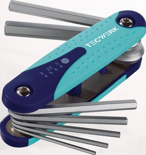 TECWERK Schraubendrehersatz 7-tlg.Handklapphalter SW 2-8mm S2-Stahl TECWERK TECWERK Schraubendrehersatz 7-tlg.Handklapphalter SW 2-8mm S2-Stahl TECWERK