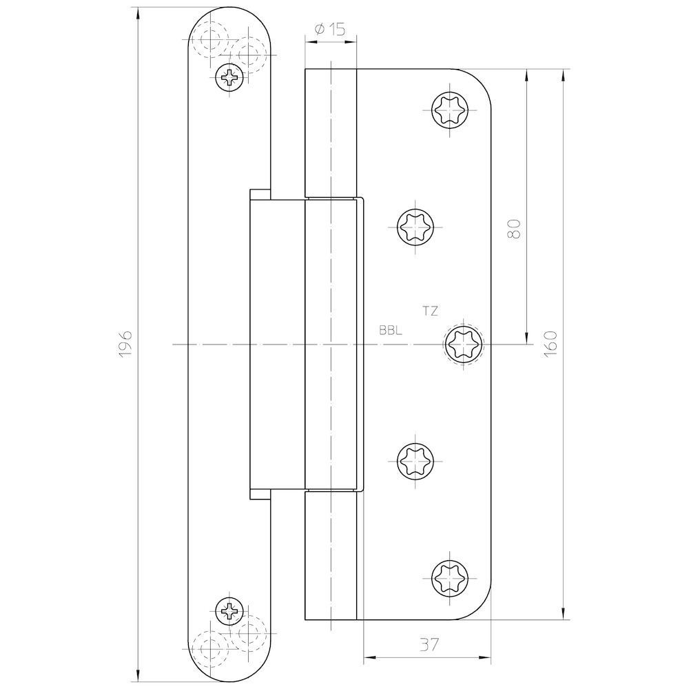 SIMONSWERK Objektband VARIANT® VN 2927/160 Compact Planum