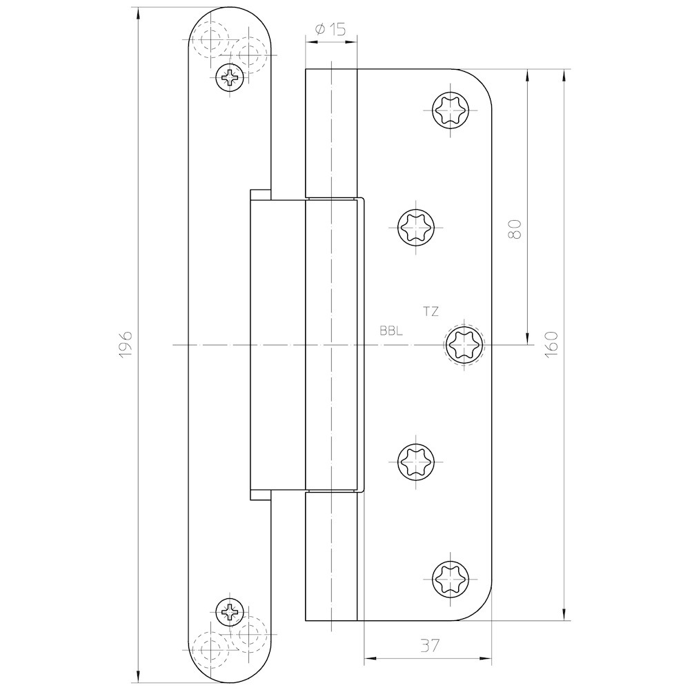 SIMONSWERK Objektband VARIANT® VN 2927/160 Compact Planum