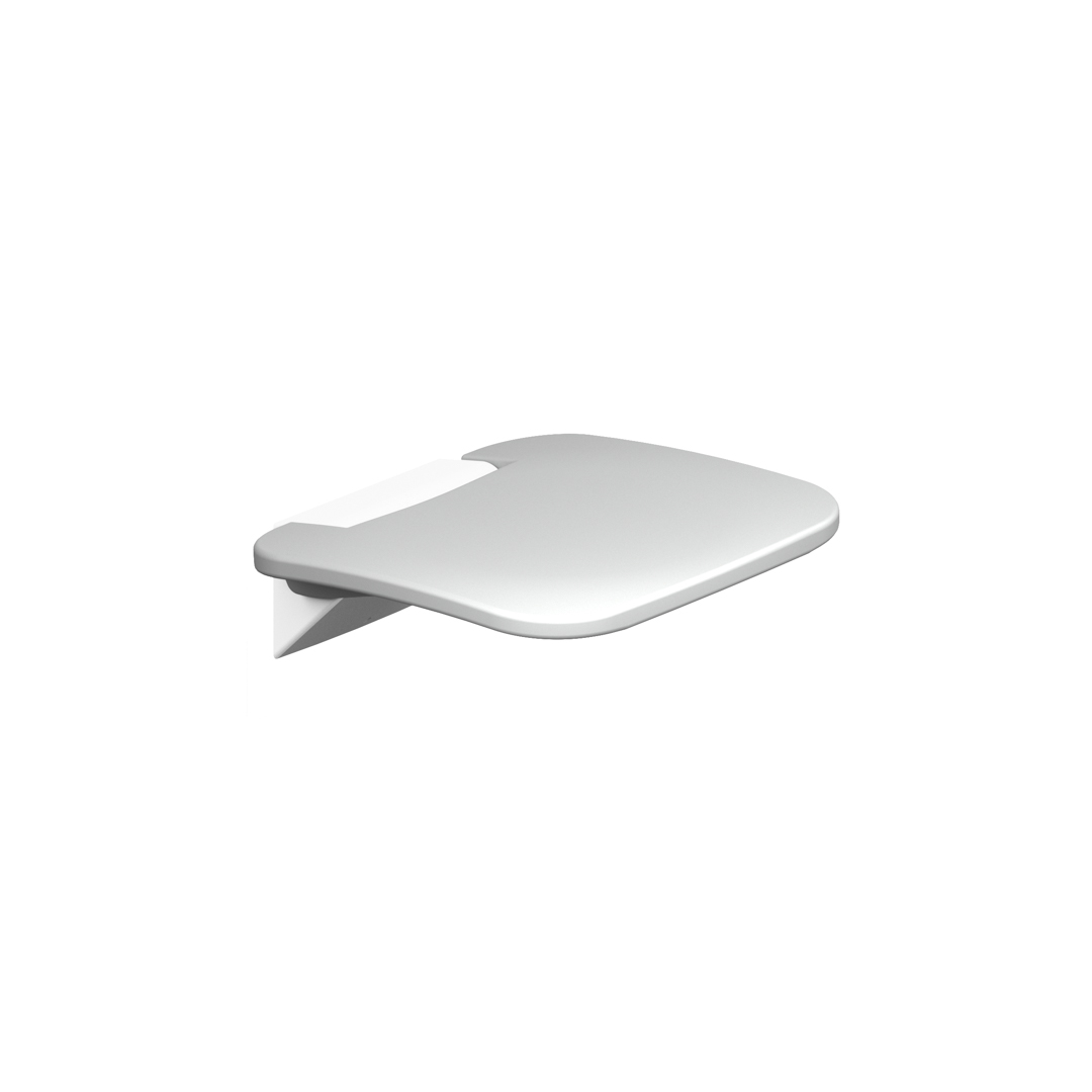 KWS Duschklappsitz A100 381x368mm lichtgrau / anemonenweiß