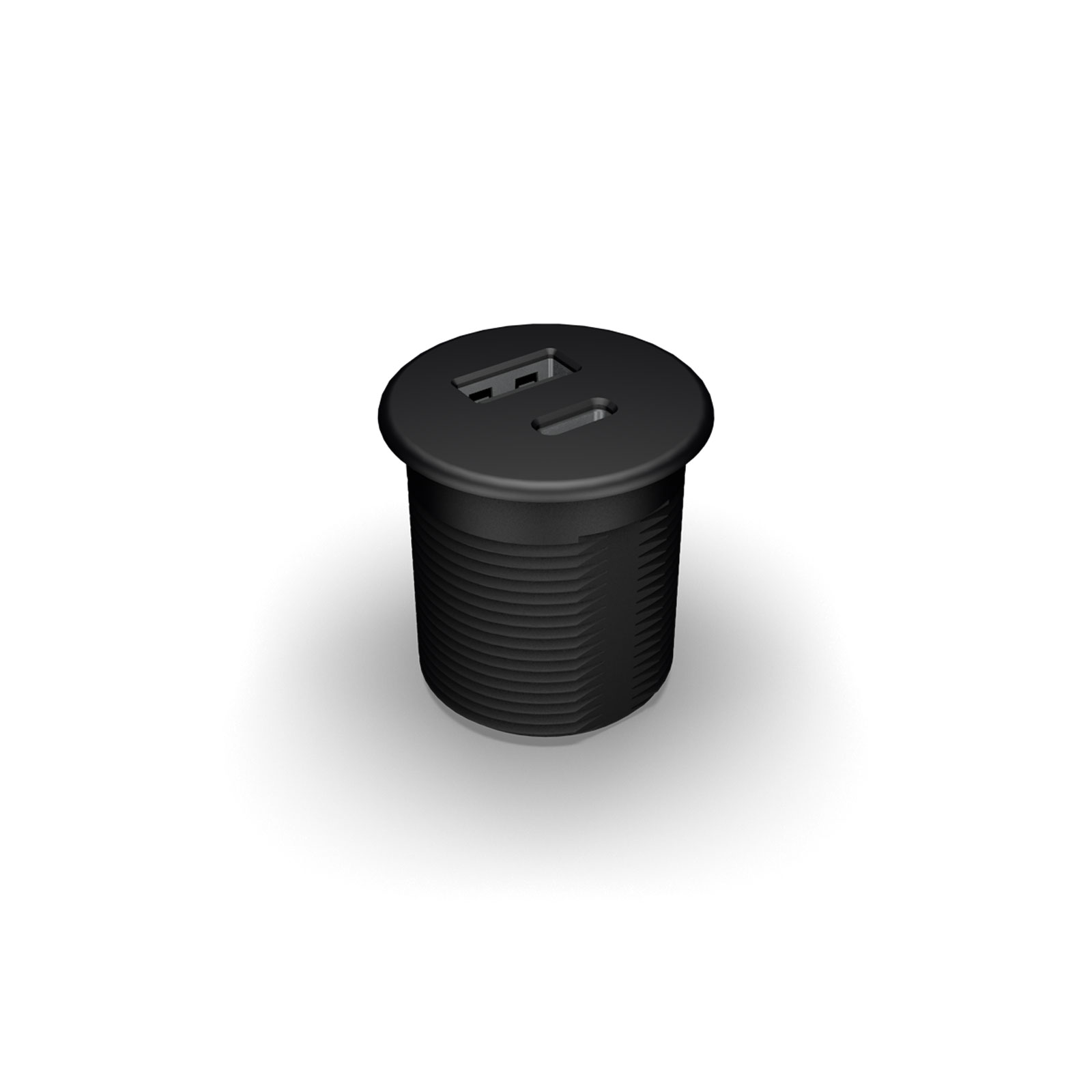 BMB USB A2C, Ø30 mm, 1x USB-A/1x USB-C