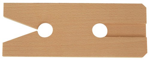 Nordwest Laubsägebrettchen L170xB65mm a.Buche gehobelt/geschl.