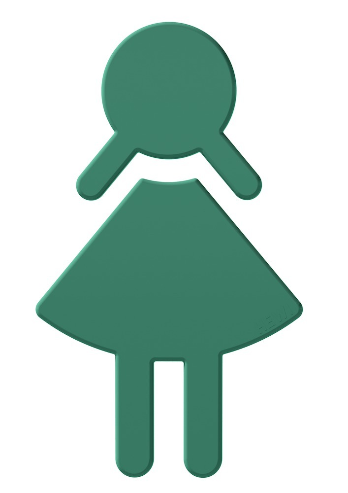 HEWI Hinweisschild FRAU 801.91.020, Polyamid, 801.91.020 55