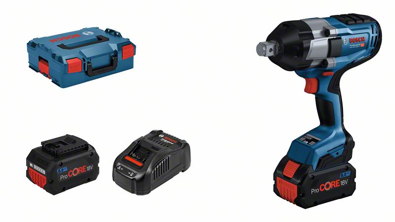 BOSCH Akku-Drehschlagschrauber GDS 18V-1050 H mit 2x Akku, Schnellladegerät, L-BOXX BOSCH Akku-Drehschlagschrauber GDS 18V-1050 H mit 2x Akku, Schnellladegerät, L-BOXX
